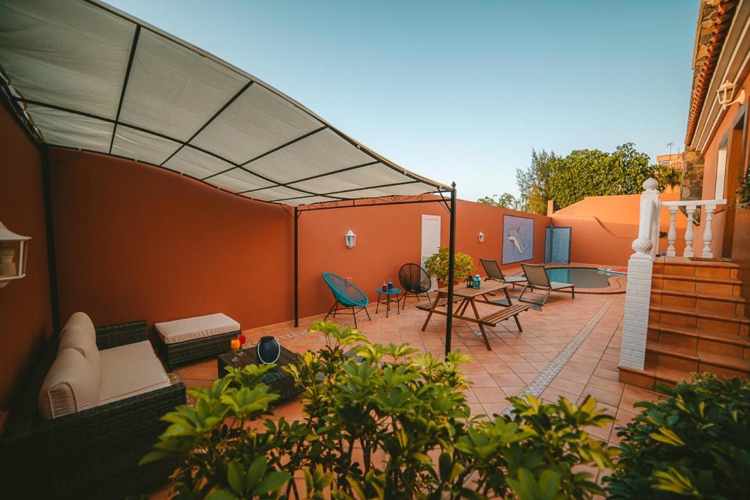 Villa Morada Sonneland Con Piscina Privada Climatizada Maspalomas  Kültér fotó