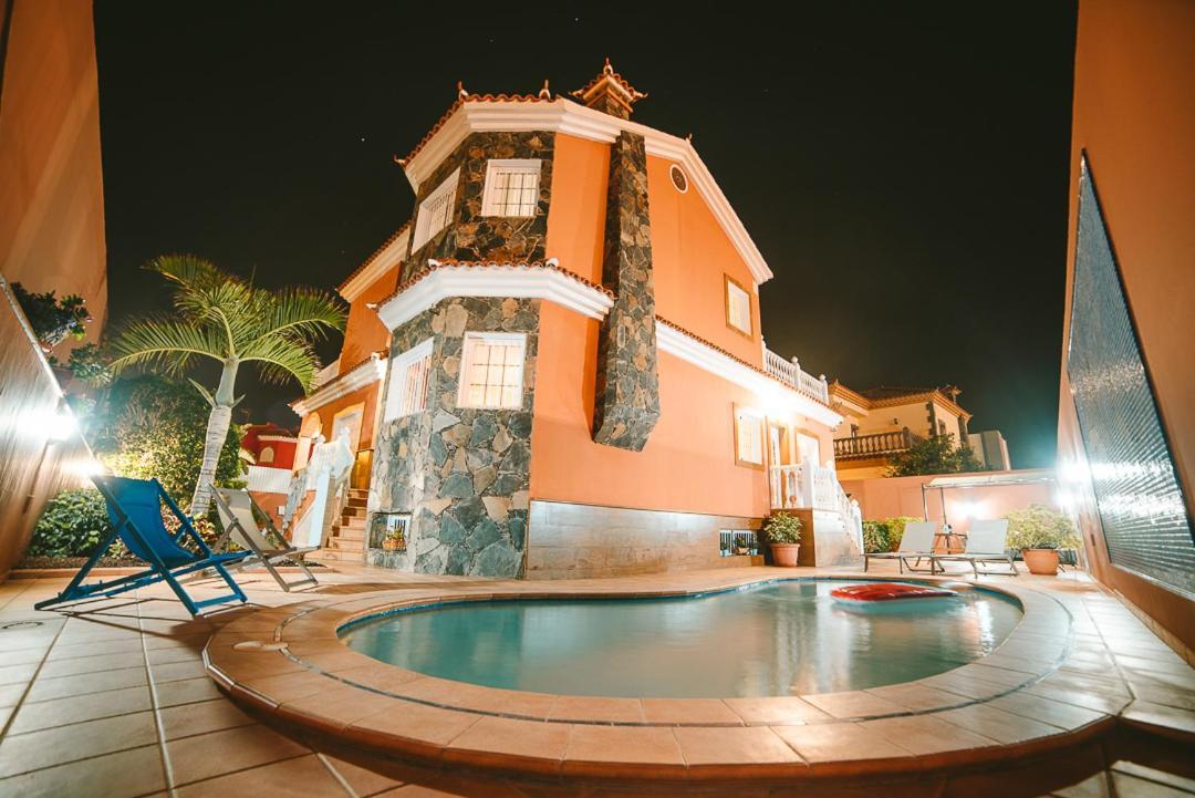Villa Morada Sonneland Con Piscina Privada Climatizada Maspalomas  Kültér fotó