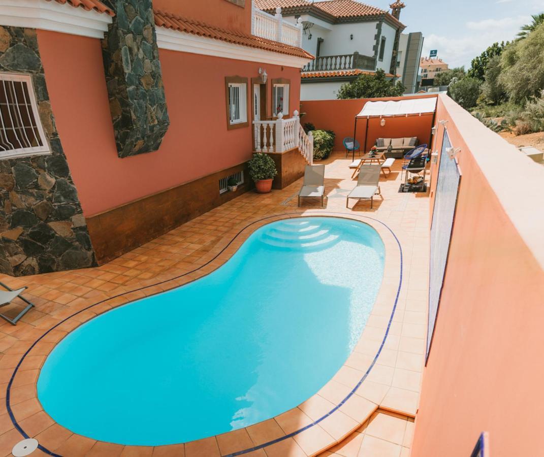Villa Morada Sonneland Con Piscina Privada Climatizada Maspalomas  Kültér fotó